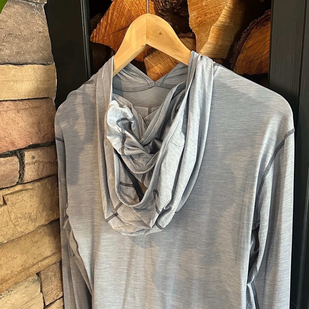 Simms Light Blue Long Sleeve SPF Shirt - Picture 6 of 6